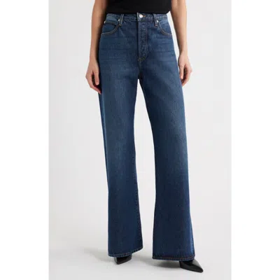 Frame Straight-leg Jeans With Mid-rise Waist And Timeless Silhouette In Blue