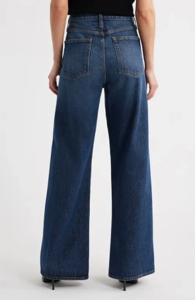 Frame Straight-leg Jeans With Mid-rise Waist And Timeless Silhouette In Blue