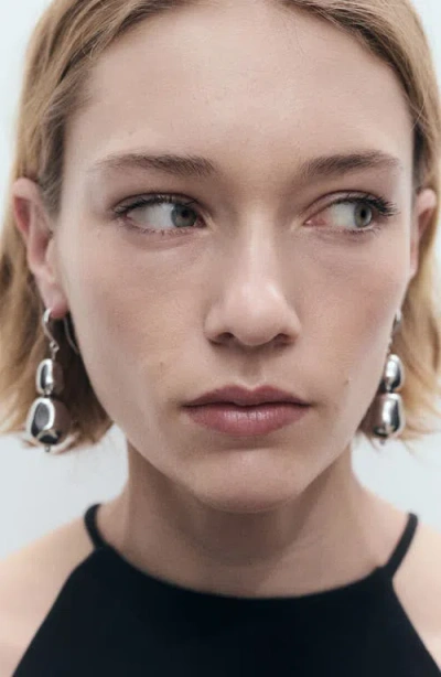 Mango Hybrid Maxi Dress With Pleated Hem In Black