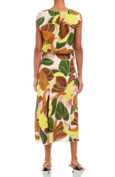 Fifteen Twenty Sami Sleeveless Top In Island Floral Print In Multi
