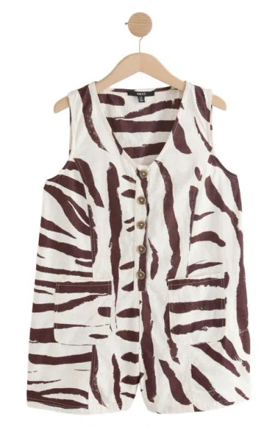 Next Zebra Print Sleeveless Romper