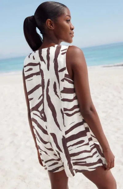 Next Zebra Print Sleeveless Romper