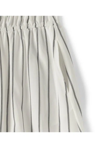 Lands' End Creaseless One Shoulder Midi Dress In White