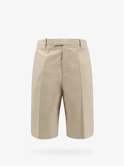 Ferragamo Logo-embossed Bermuda Shorts In Neutral