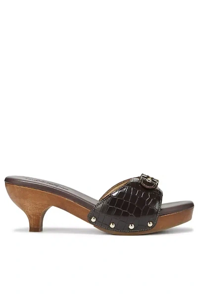 Dr. Scholl's X Favorite Daughter Heartbreak Kitten Heel Sandal In Brown