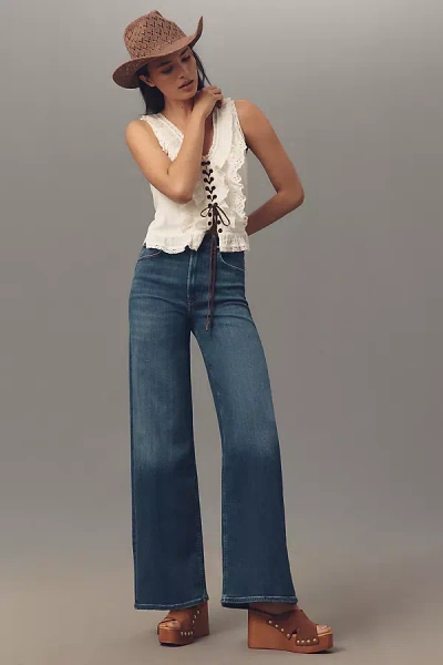 Citizen Of Humanity Lyra Long High-rise Wide-leg Jeans In Blue