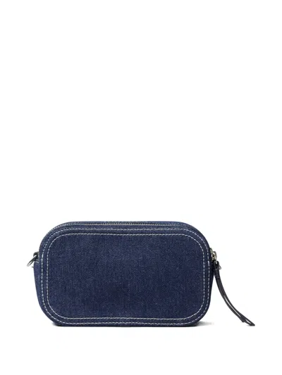 Tory Burch Mini Miller T Monogram Denim Crossbody Bag