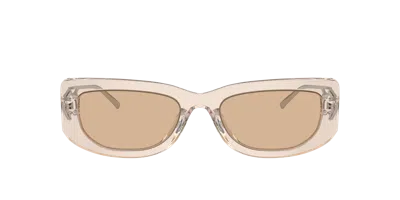 Prada Womens Pr 14ys Rectangular-frame Acetate Sunglasses Brown