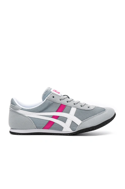 Onitsuka Tiger Machu Racer Trainer In Light Grey & White