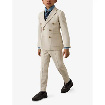 Reiss Kids' Belmont Flat Front Dress Pants