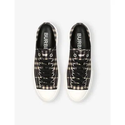 Burberry Checked Sneakers In Multicolor