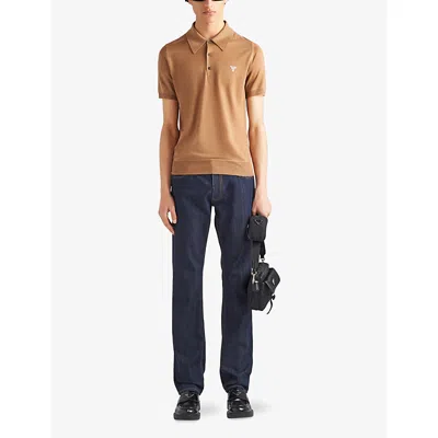 Prada Men's Dark-wash Straight Jeans In Blue