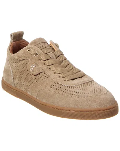 Christian Louboutin Womens Saharienne Tutti Rui Donna Leather Low-top Trainers