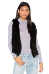 AG RABBIT FUR VEST,W3646