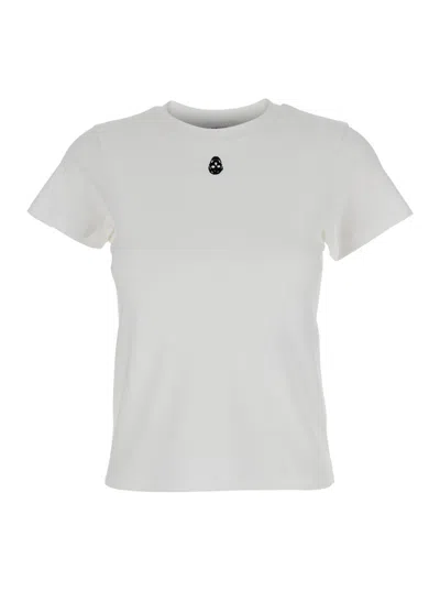 Alexander Mcqueen Skull Embroidery Slim Fit T-shirt In White