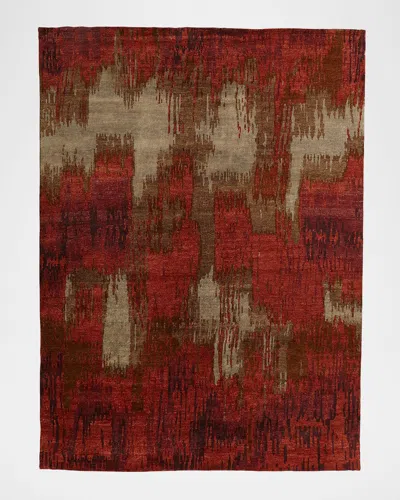 Josie Natori Brick Brushstroke Rug, 4' X 6'