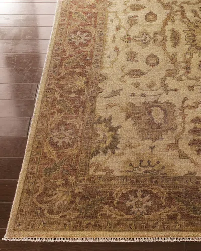 Haven & Loom Latte Rust Oushak Rug, 9' X 12'