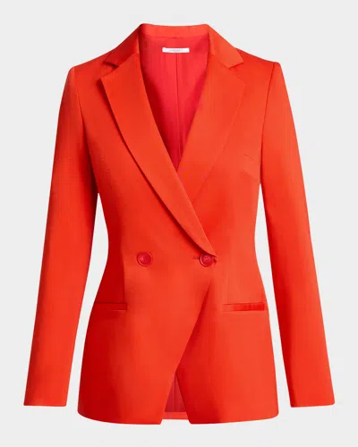 Santorelli Rowan Double Breasted Two-button Jacket In Stretch Cotton