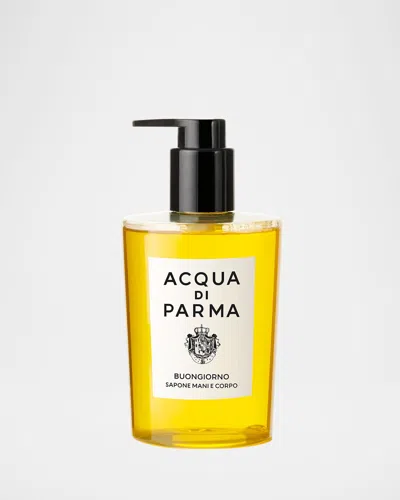 Acqua Di Parma Buongiorno Hand And Body Wash 300ml In Yellow