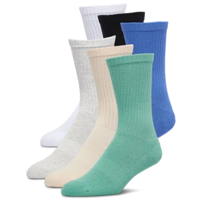 Lckr Youth   6 Pack Basic Crew Socks In Multi