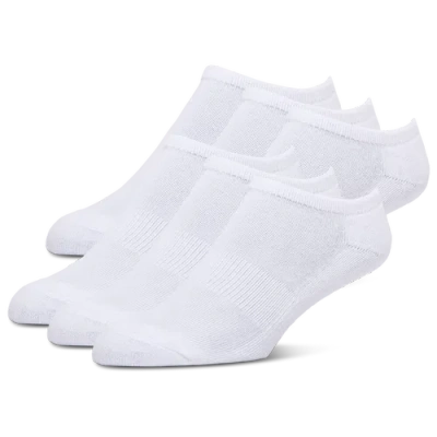 Lckr Youth   6 Pack Basic No Show Socks W/o Tab In White