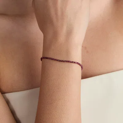 Astrid &amp; Miyu Garnet Beaded Bracelet