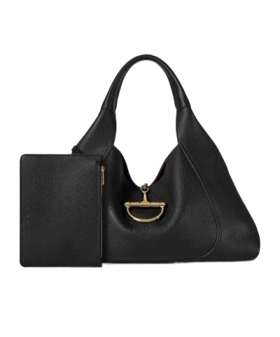 Gucci Maxi Shoulder Bag Softbit In Black