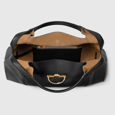 Gucci Maxi Shoulder Bag Softbit In Black