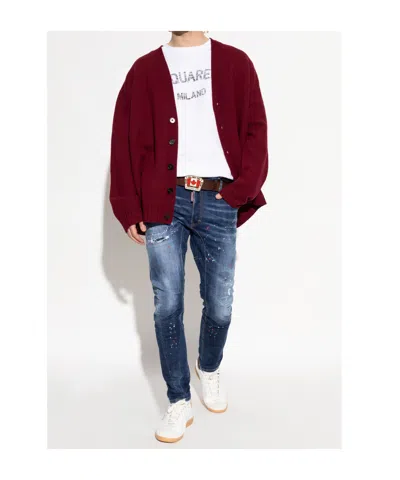 Dsquared2 Distressed Belt Loop Trousers