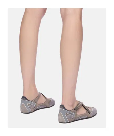 Attico Floor 01 Flat Ballerina In Gray