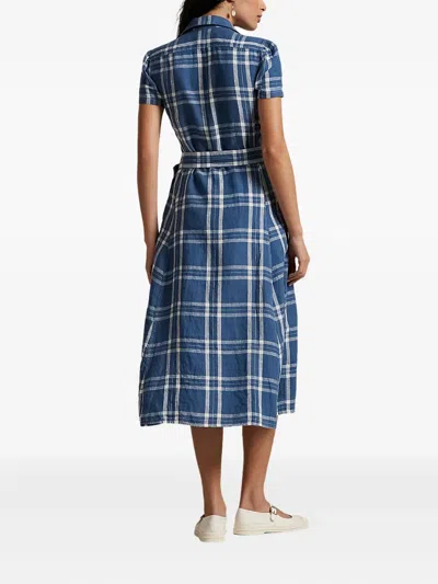 Polo Ralph Lauren Plaid Linen Shirtdress