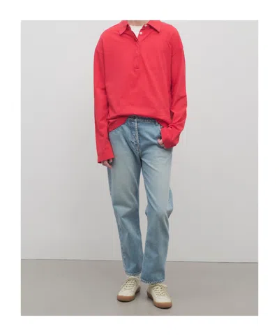 The Row Mid-rise Slim Fit Jeans In Blue