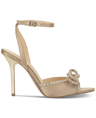 Jessica Simpson Women's Nolira Two-piece Rhinestone Bow Dress Sandals