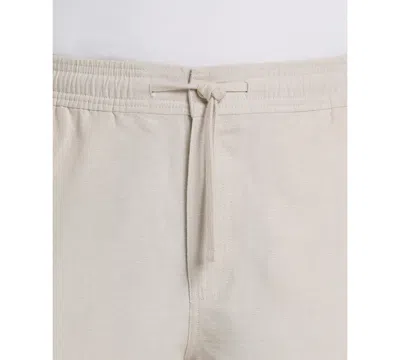 Cubavera Men's 8" Drawstring Linen Cargo Shorts In Neutral