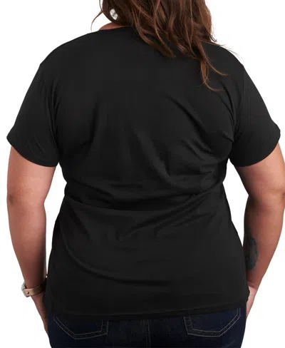 Hybrid Apparel Plus Size Wicked Elphaba E Graphic T-shirt In Black
