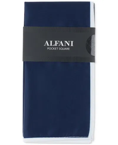 Alfani Men's Twill Border Pocket Square, Exclusively At Macy's