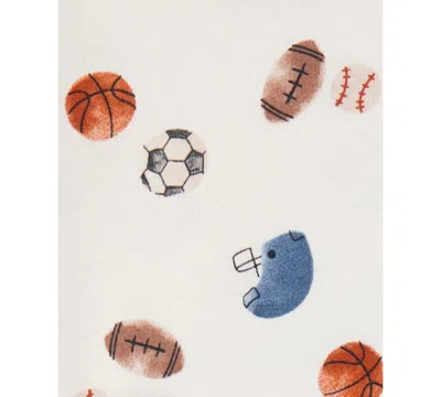 Carter's Baby Boys Round Neck Long Sleeve Rib 4-pc. Bodysuit