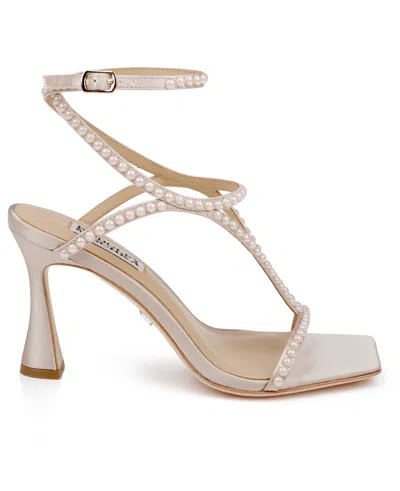 Badgley Mischka Women's Gianni Square Toe Evening Sandals In Neutral