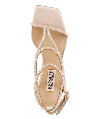 Badgley Mischka Women's Gianni Square Toe Evening Sandals In Neutral