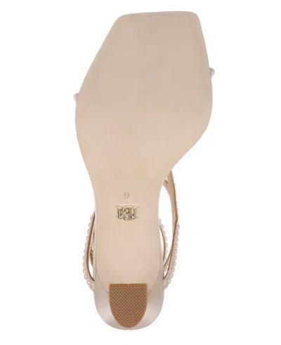 Badgley Mischka Women's Gianni Square Toe Evening Sandals In Neutral