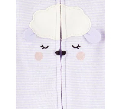 Carter's Baby Girls Lamb 2-way-zipper Cotton Sleep And Play Footed Coverall