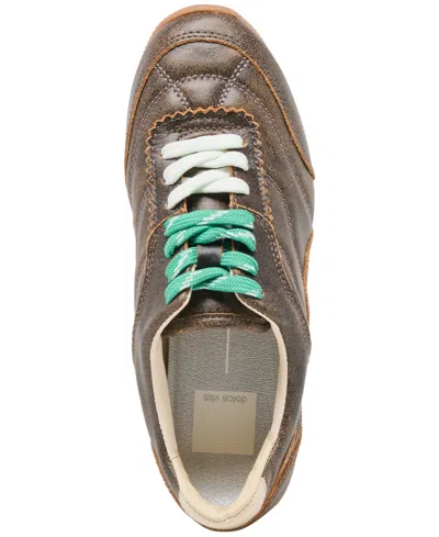 Dolce Vita Laini Sneakers Brown Distressed Leather