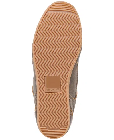 Dolce Vita Laini Sneakers Brown Distressed Leather