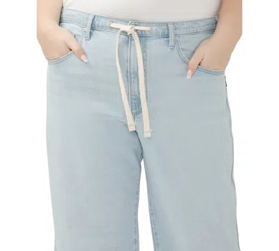 Silver Jeans Co. Plus Size Be Easy Drawstring Jeans In Blue