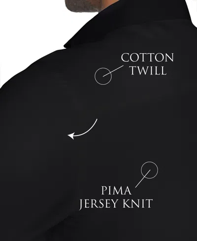 Michelsons Of London Men's Solid Hybrid Slim Fit Easy Care Long Sleeve Shirt