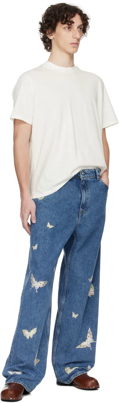 Our Legacy New Box Cotton Jersey T-shirt In White