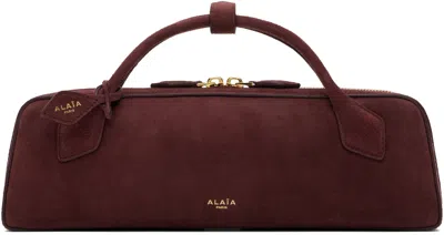 Alaïa Rectangular Top Handle Tote Bag In Red