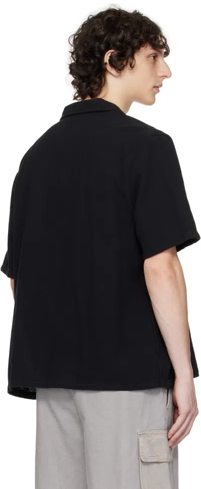 Our Legacy Black Boucle Box Shirt In Brown