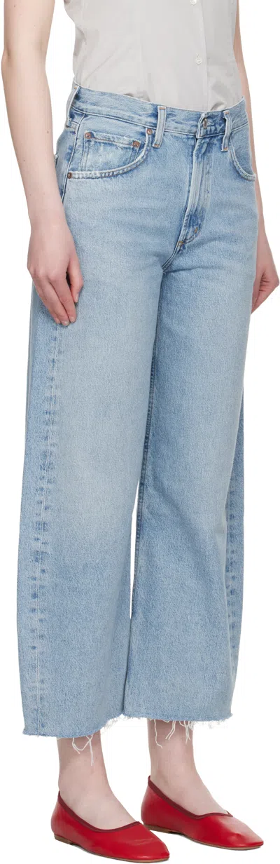 Agolde Low Curve Rigid Mid-rise Tapered Jeans In Force