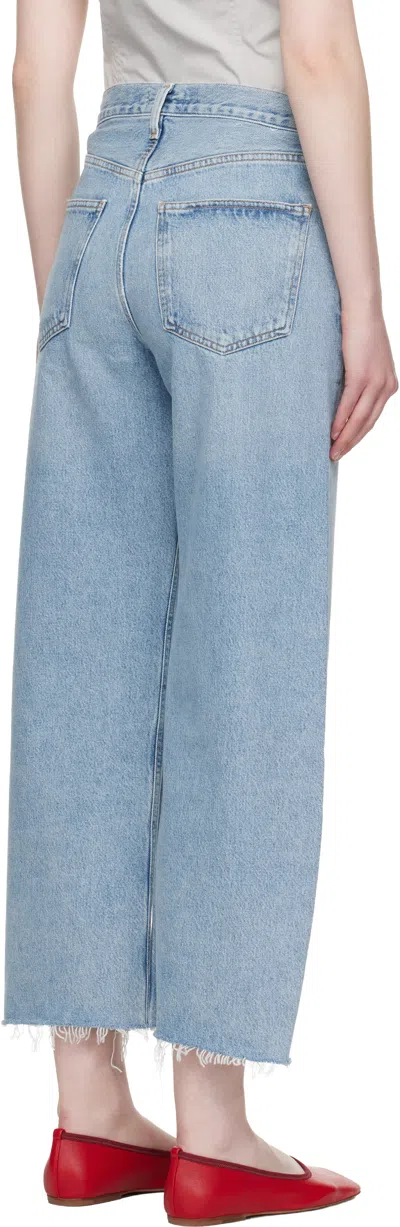 Agolde Low Curve Rigid Mid-rise Tapered Jeans In Force